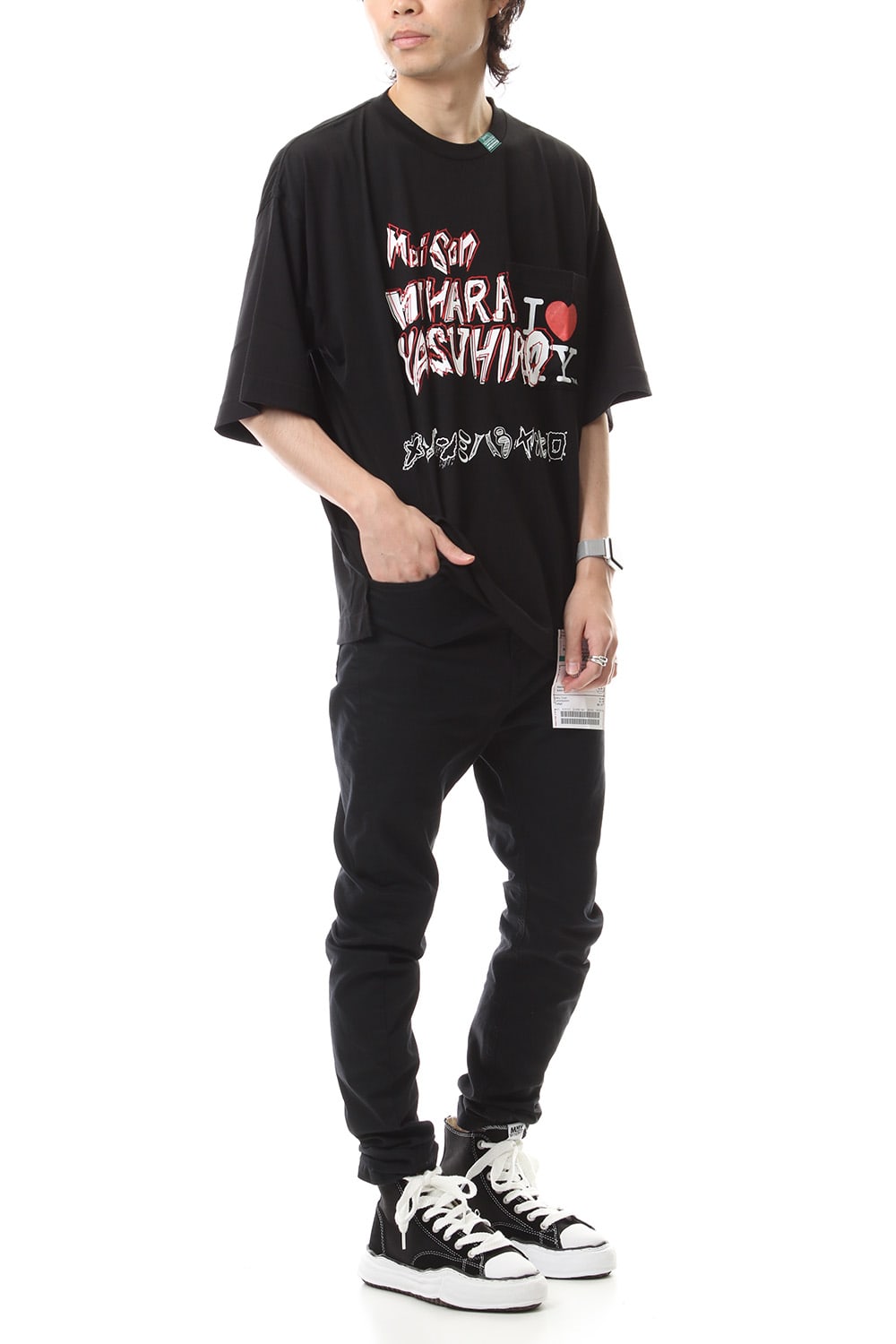 Maison MIHARAYASUHIRO Printed T-shirt Black