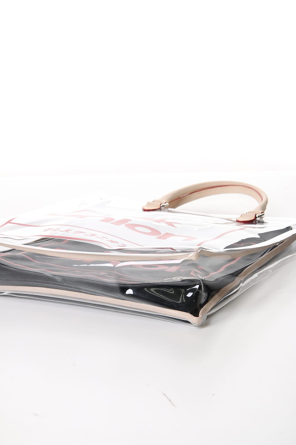 Disk union pvc Shopping Bag Black