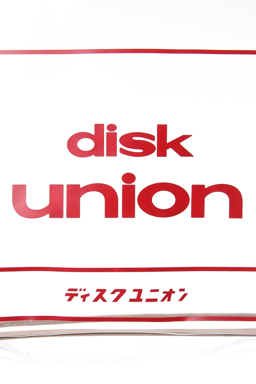 Disk union pvc Shopping Bag Black