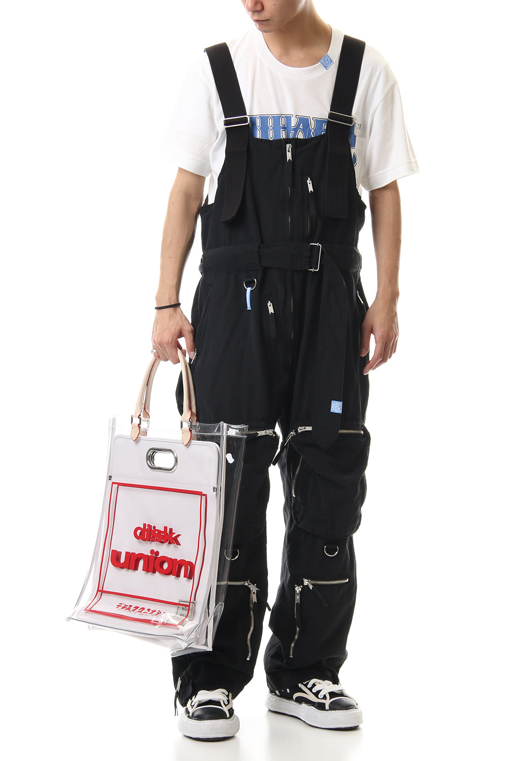 Disk union pvc Shopping Bag White