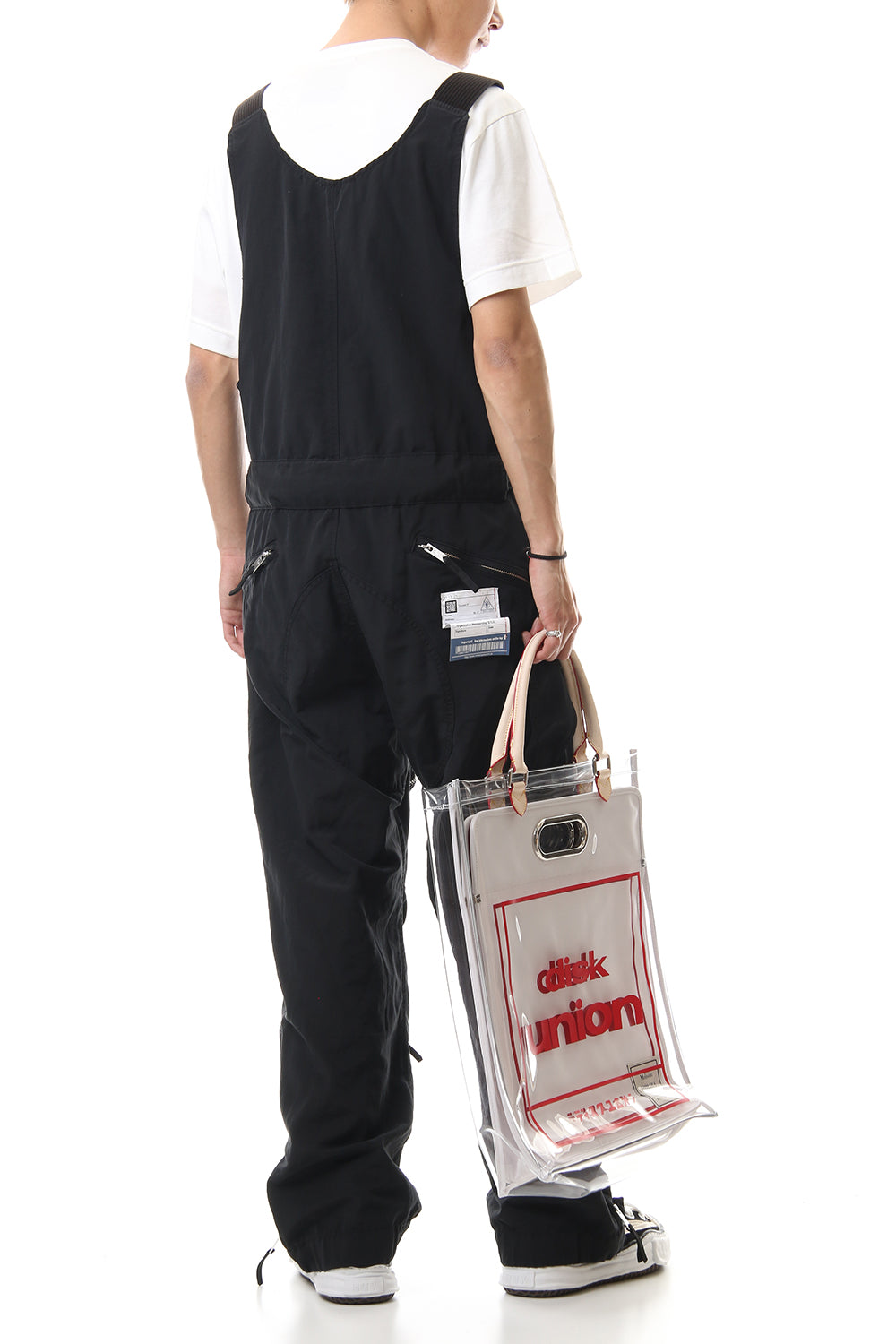 Disk union pvc Shopping Bag White