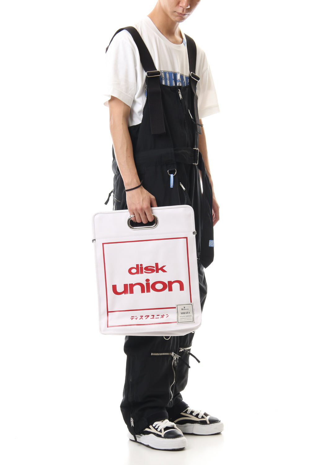 Disk union pvc Shopping Bag White