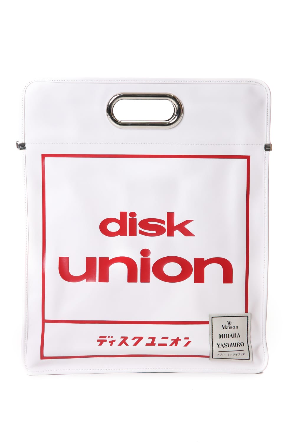 Disk union pvc Shopping Bag White