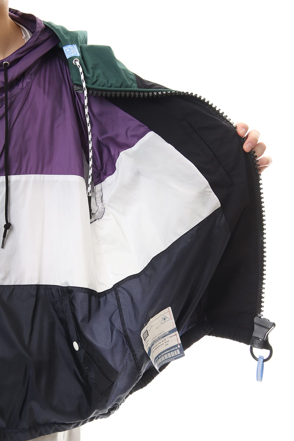 ダブル フェイス シャツ パーカー Black