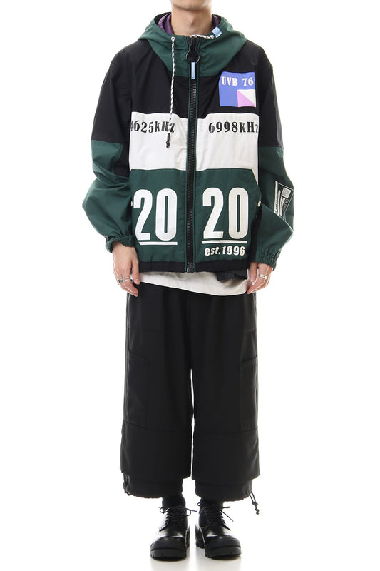 Double-Face Shirts Parka Black