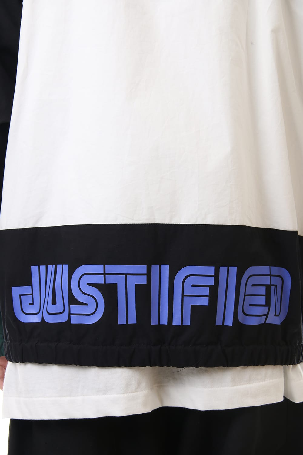 ダブル フェイス シャツ パーカー Black