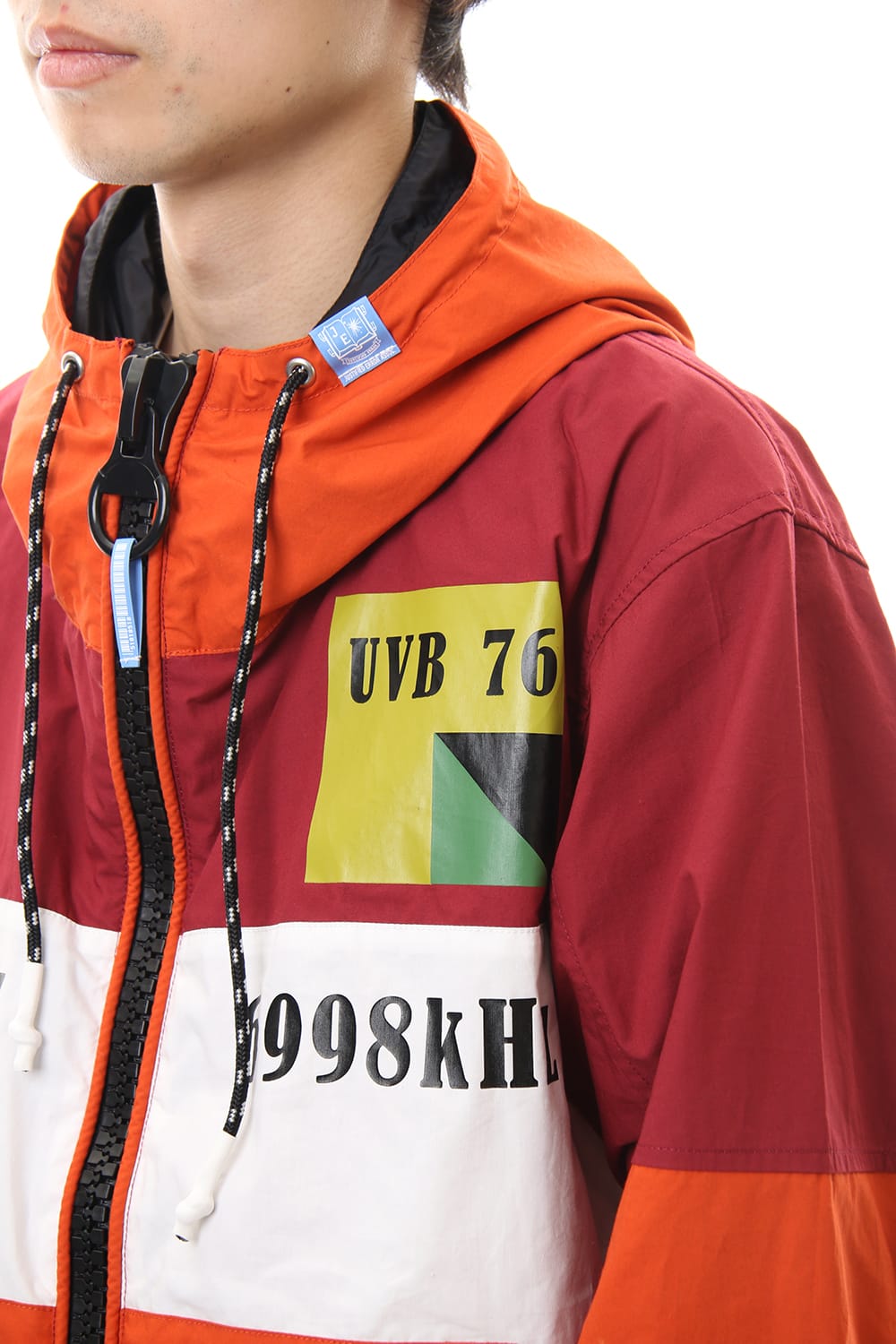 ダブル フェイス シャツ パーカー Orange