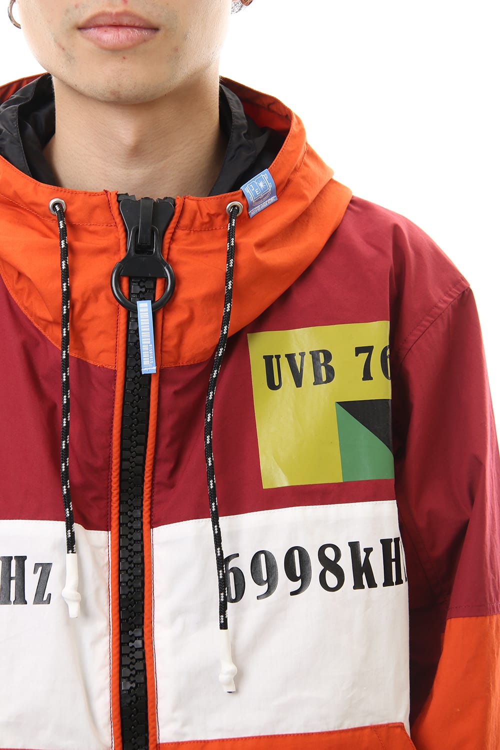 ダブル フェイス シャツ パーカー Orange