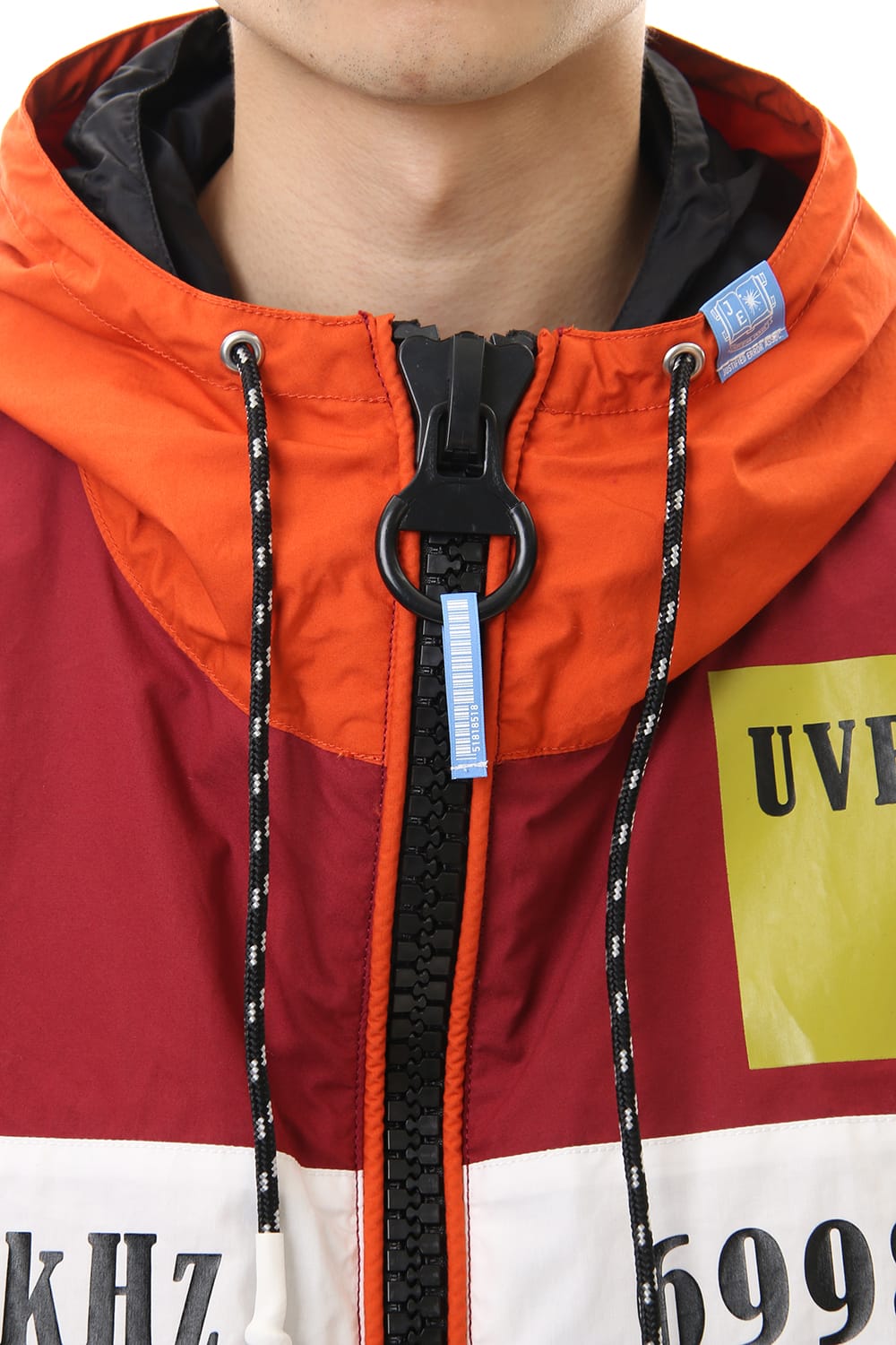 ダブル フェイス シャツ パーカー Orange