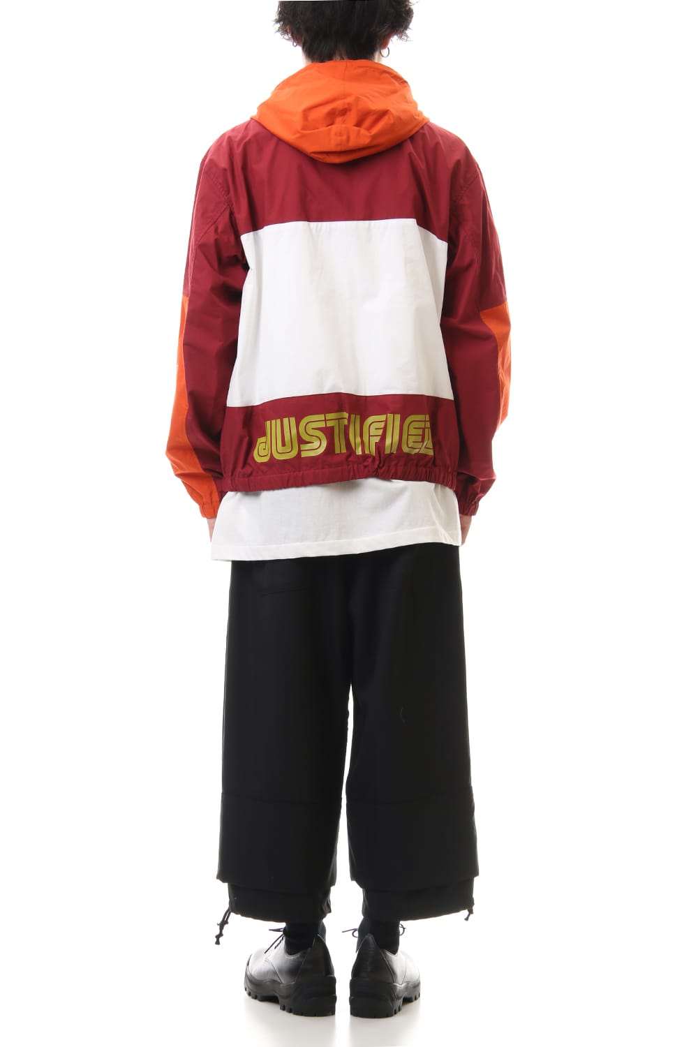 ダブル フェイス シャツ パーカー Orange