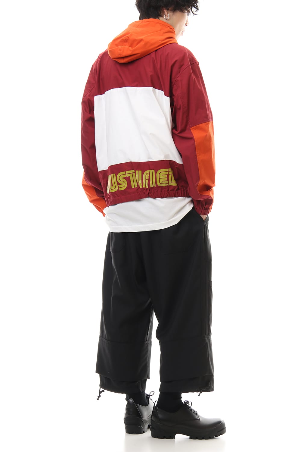 ダブル フェイス シャツ パーカー Orange