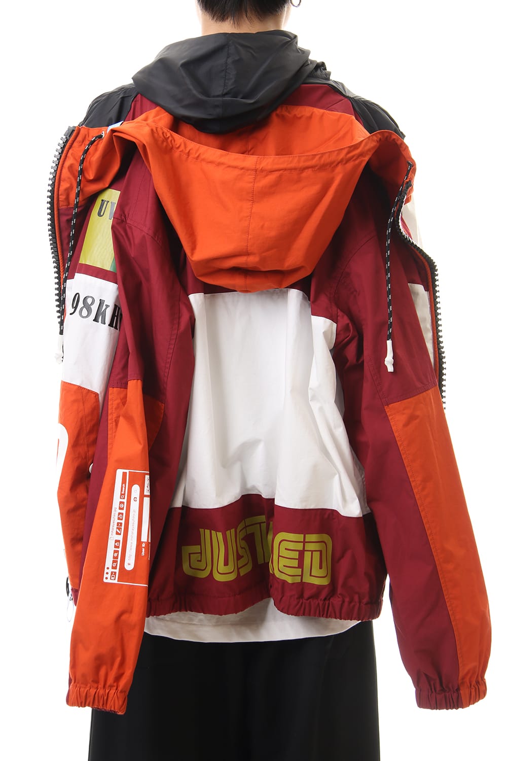 ダブル フェイス シャツ パーカー Orange