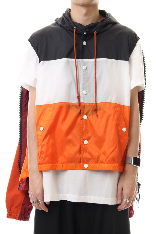 Double-Face Shirts Parka Orange