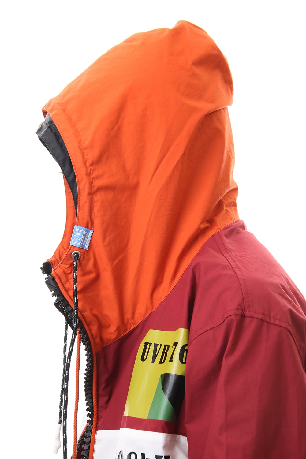 ダブル フェイス シャツ パーカー Orange