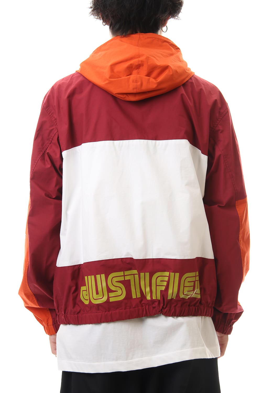 ダブル フェイス シャツ パーカー Orange