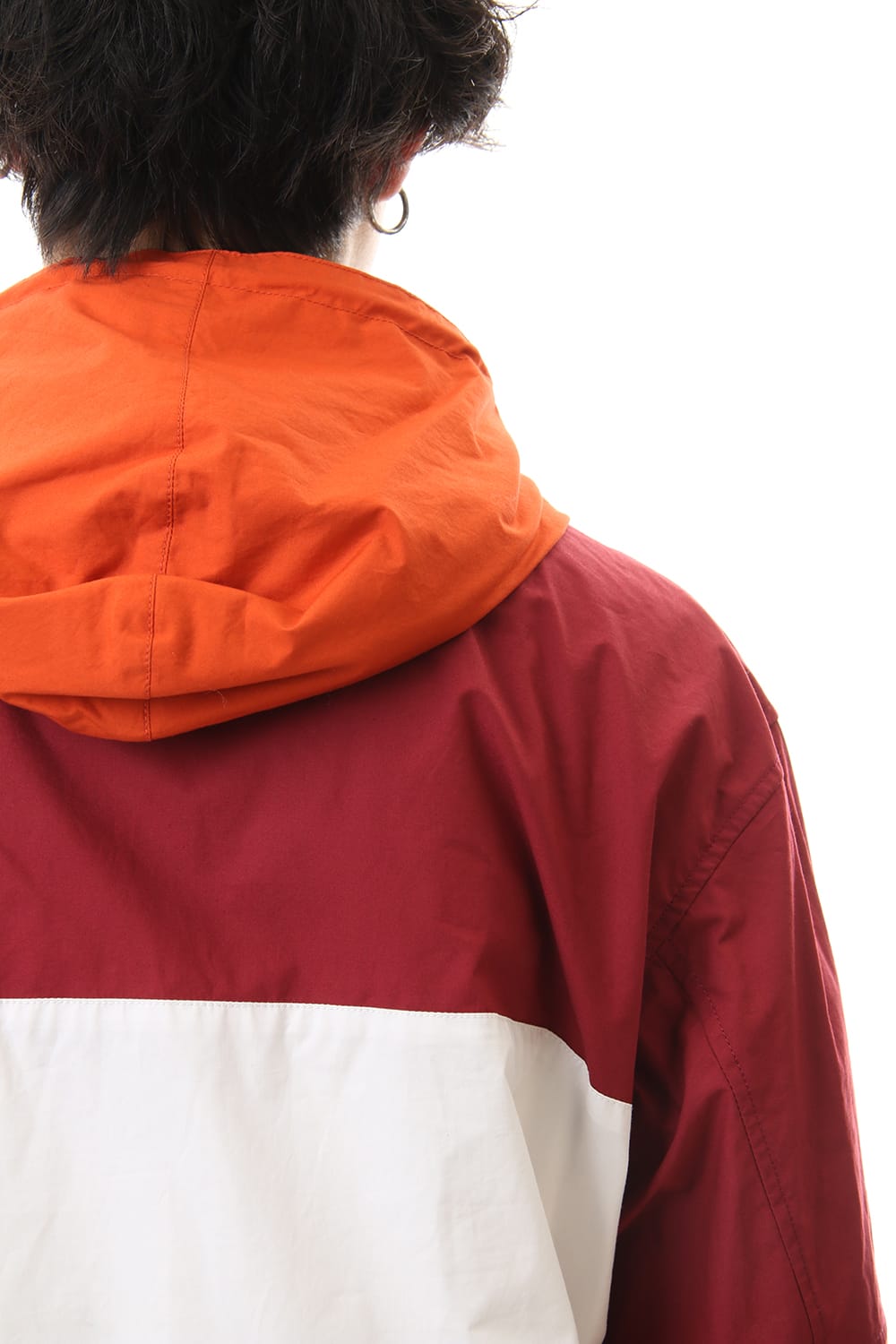 ダブル フェイス シャツ パーカー Orange