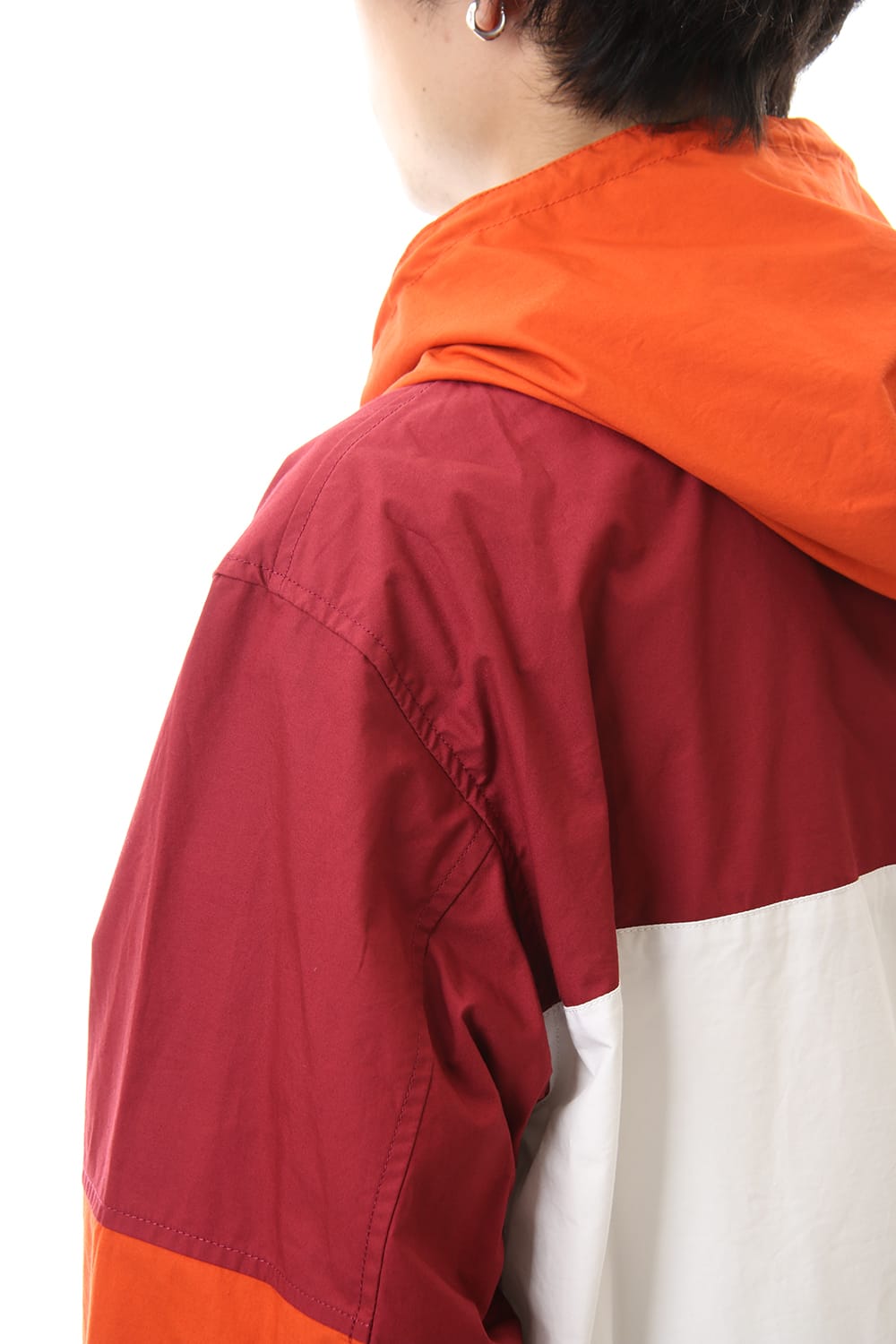 ダブル フェイス シャツ パーカー Orange