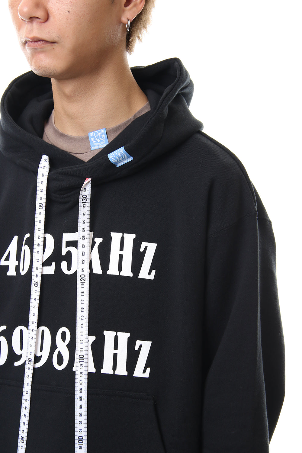 Shirt Layer Zip Slit Hoodie