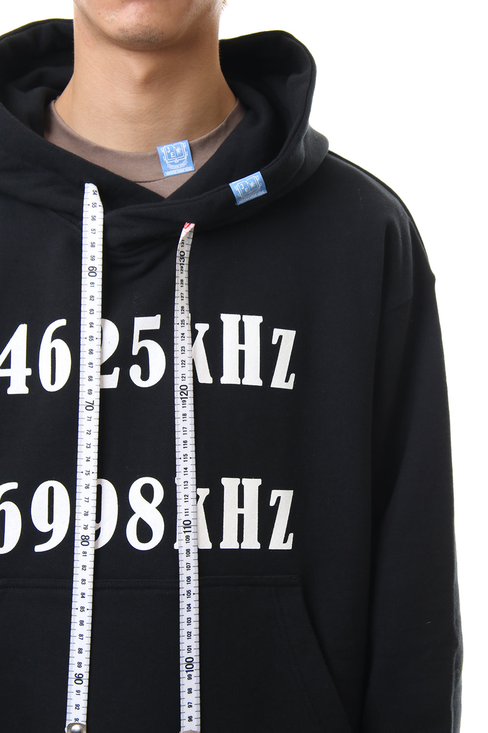 Shirt Layer Zip Slit Hoodie