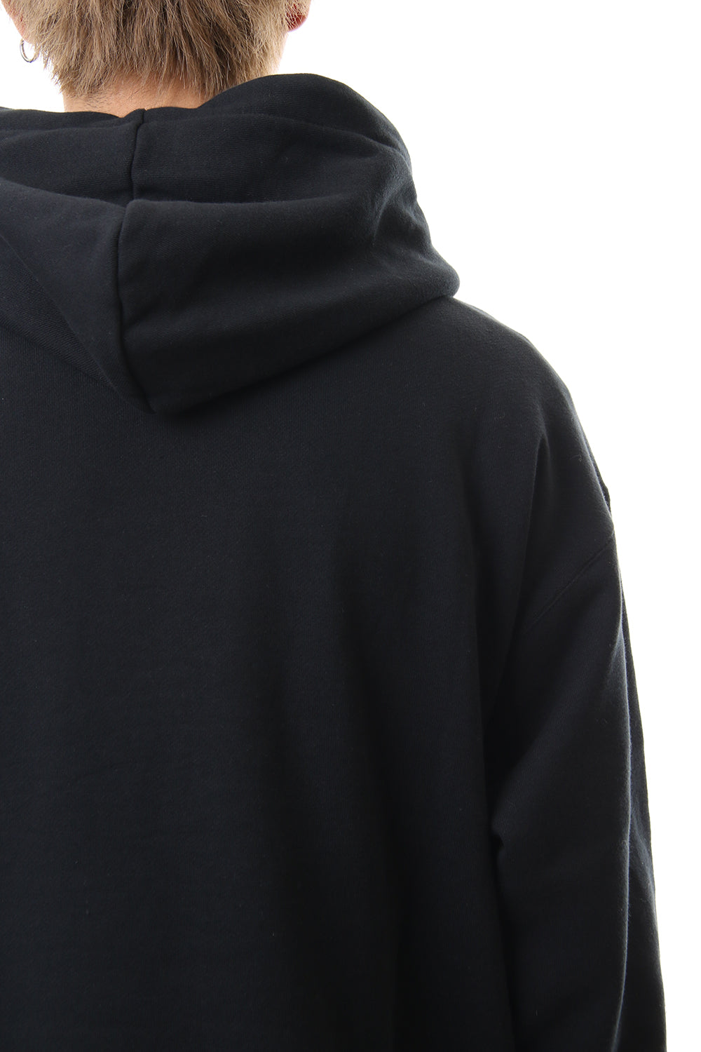 Shirt Layer Zip Slit Hoodie