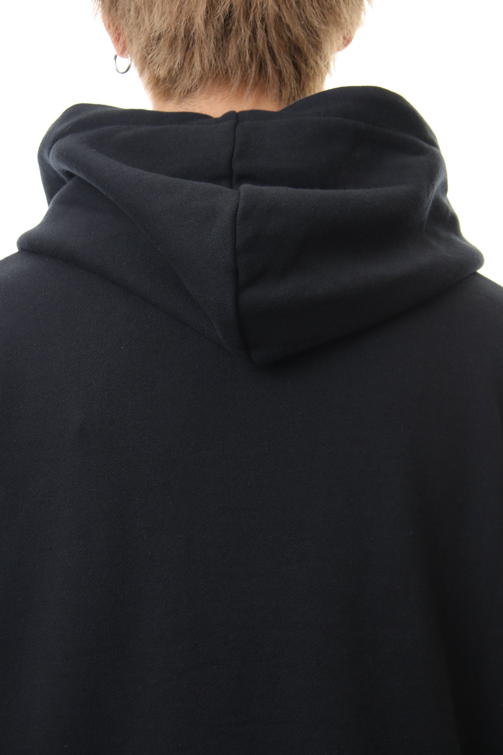 Shirt Layer Zip Slit Hoodie