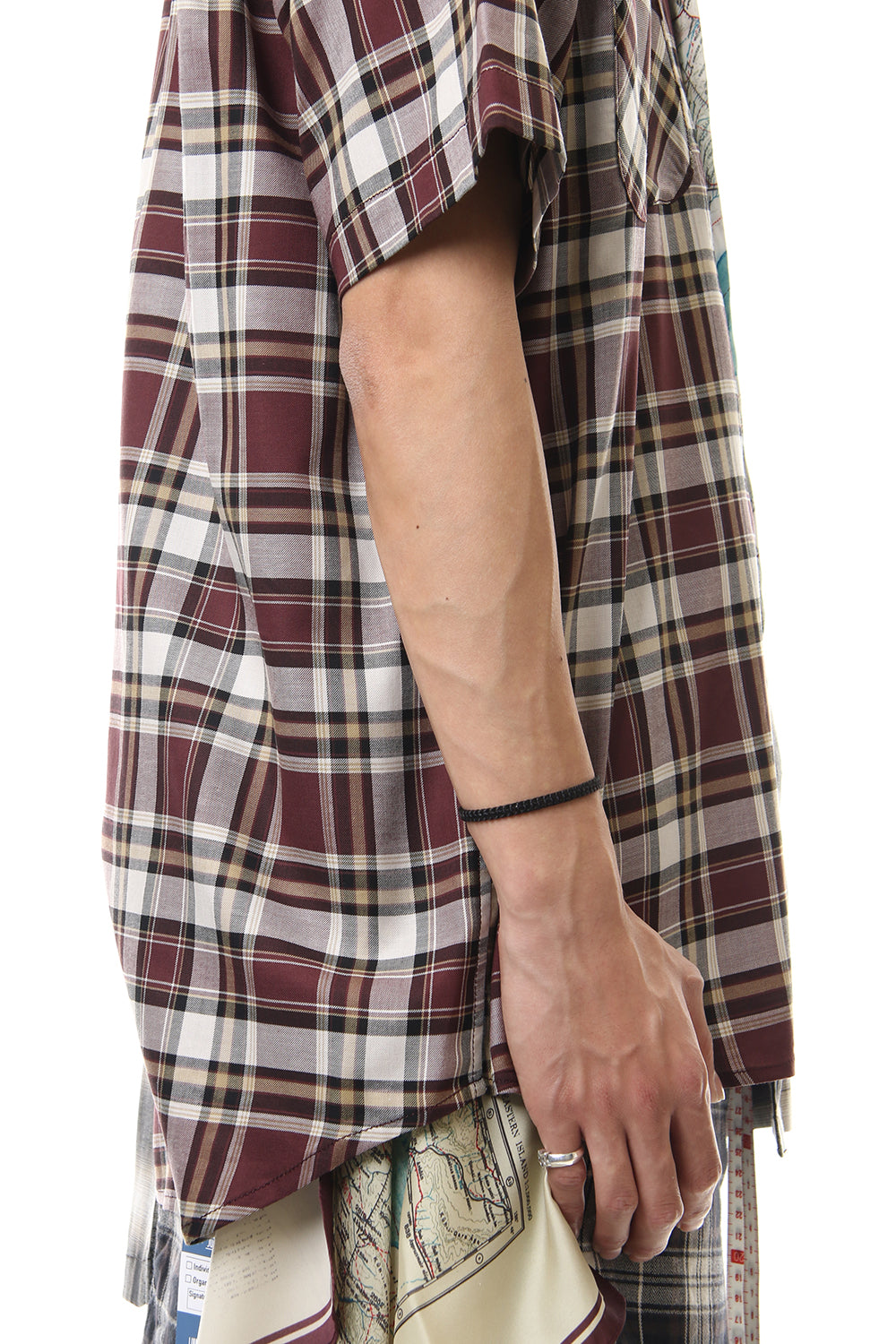 Mix Pattern H/S Shirts Black