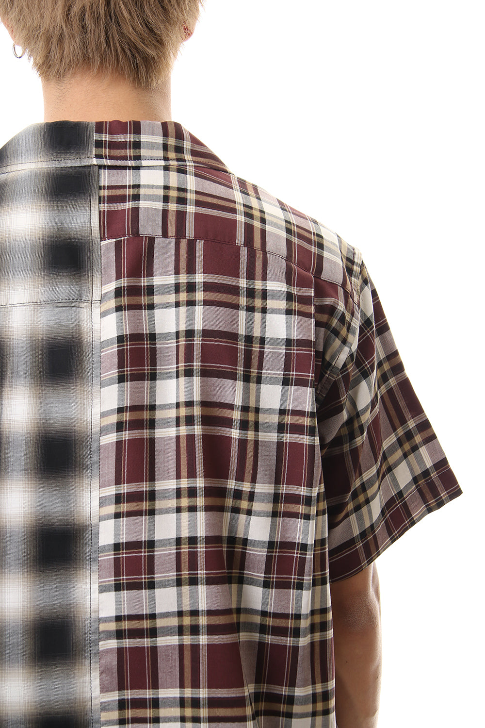 Mix Pattern H/S Shirts Black