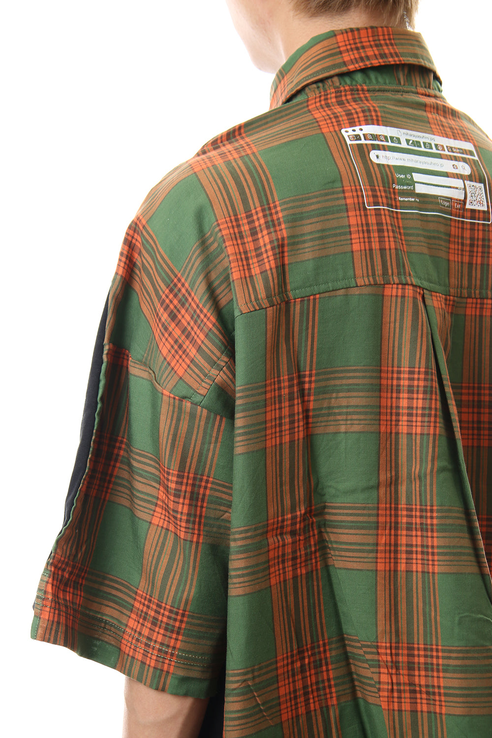 Shirt Docking Zip Slit T-shirt Black