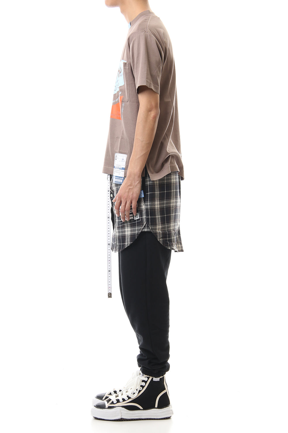Scarf T-shirt Brown
