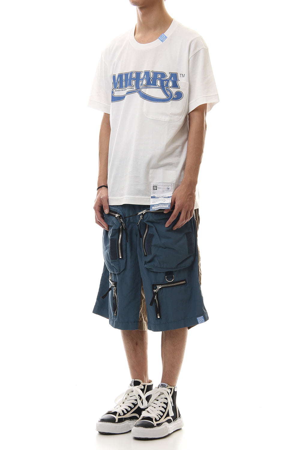 MIHARA Printed T-shirt White