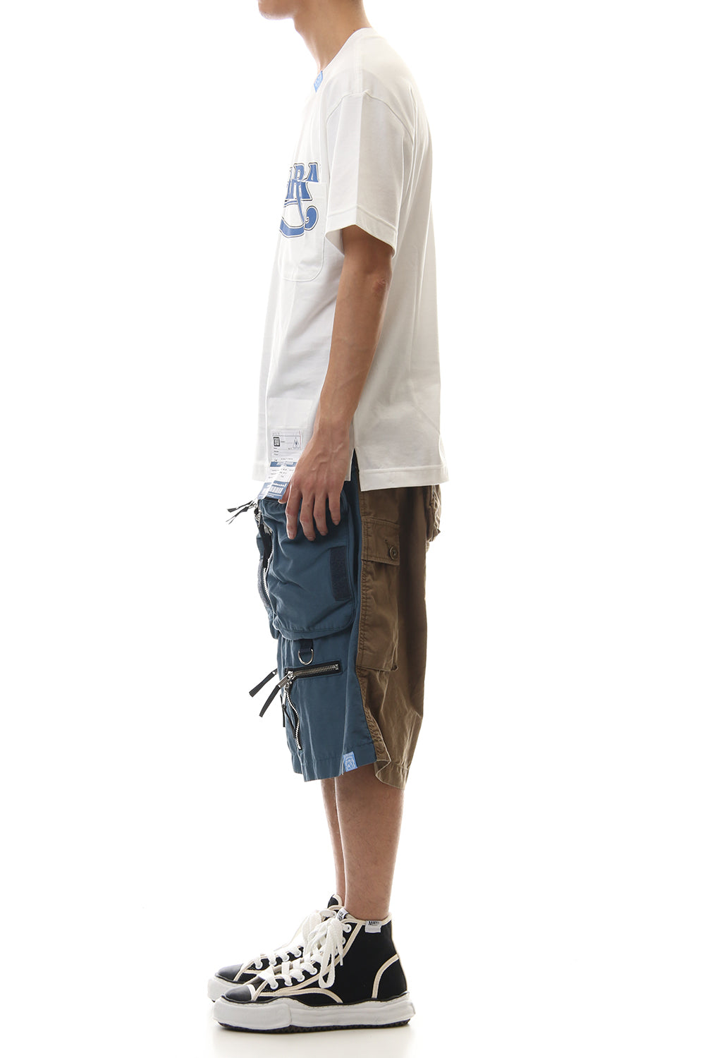 MIHARA Printed T-shirt White