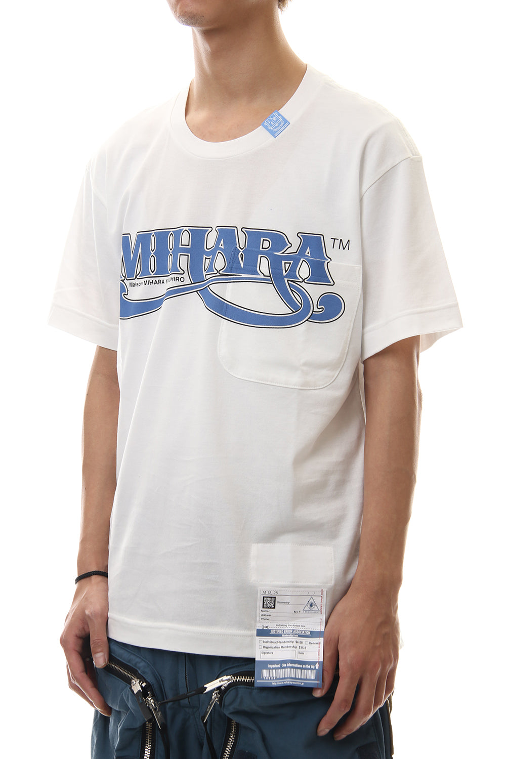 MIHARA Printed T-shirt White