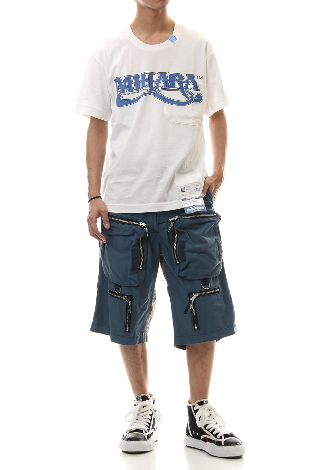 MIHARA Printed T-shirt White