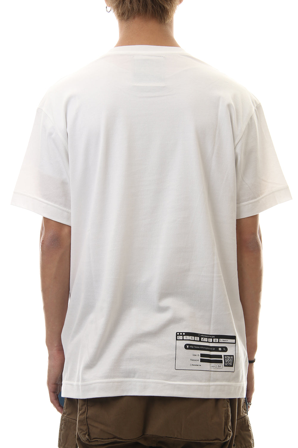 MIHARA Printed T-shirt White