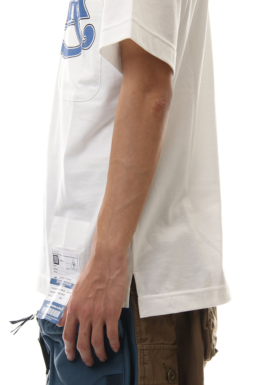 MIHARA Printed T-shirt White