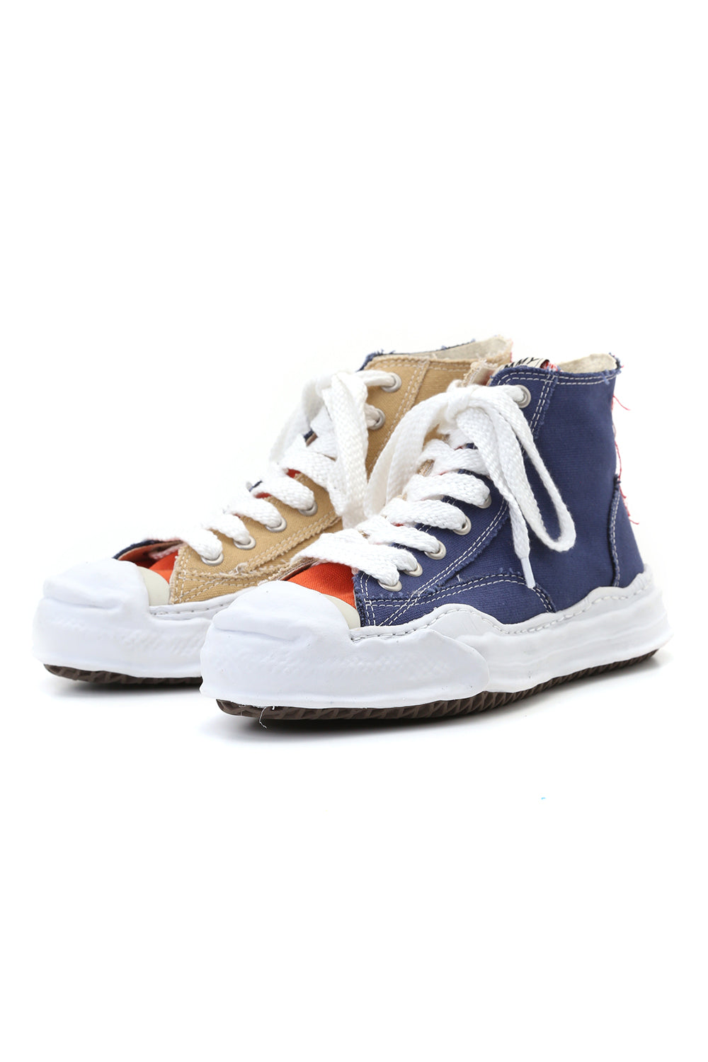 Original sole Toe cap sneaker HI canvas Navy/Beige