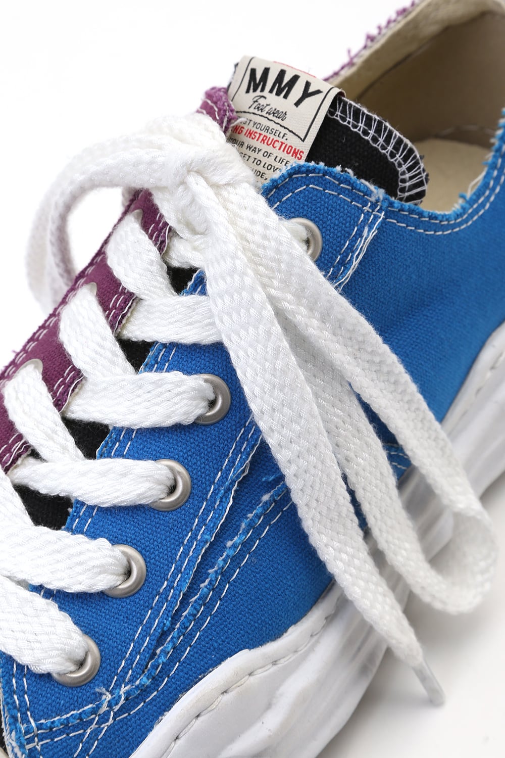 Original sole Toe cap sneaker LOW canvas Blue/Purple