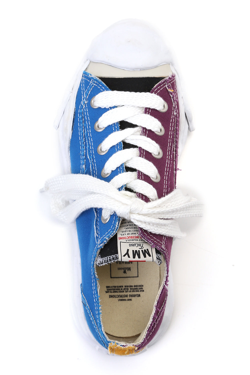 Original sole Toe cap sneaker LOW canvas Blue/Purple