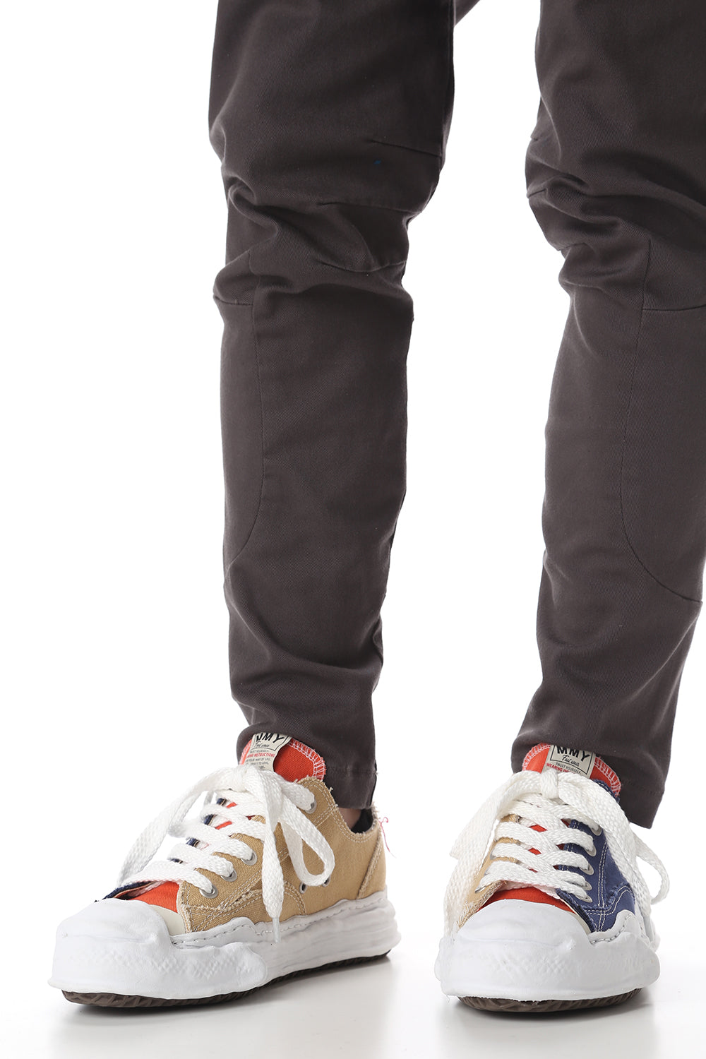 Original sole toe cap sneaker LOW canvas Navy/Beige Delivery April