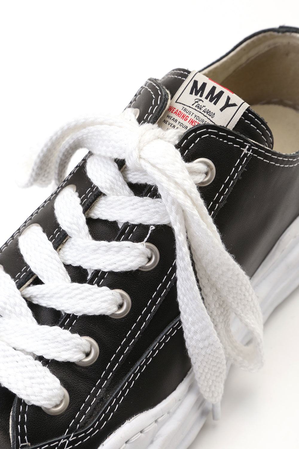 Original sole Toe cap sneaker LOW leather Black