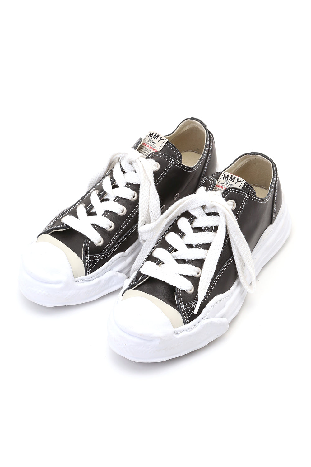 Original sole Toe cap sneaker LOW leather Black