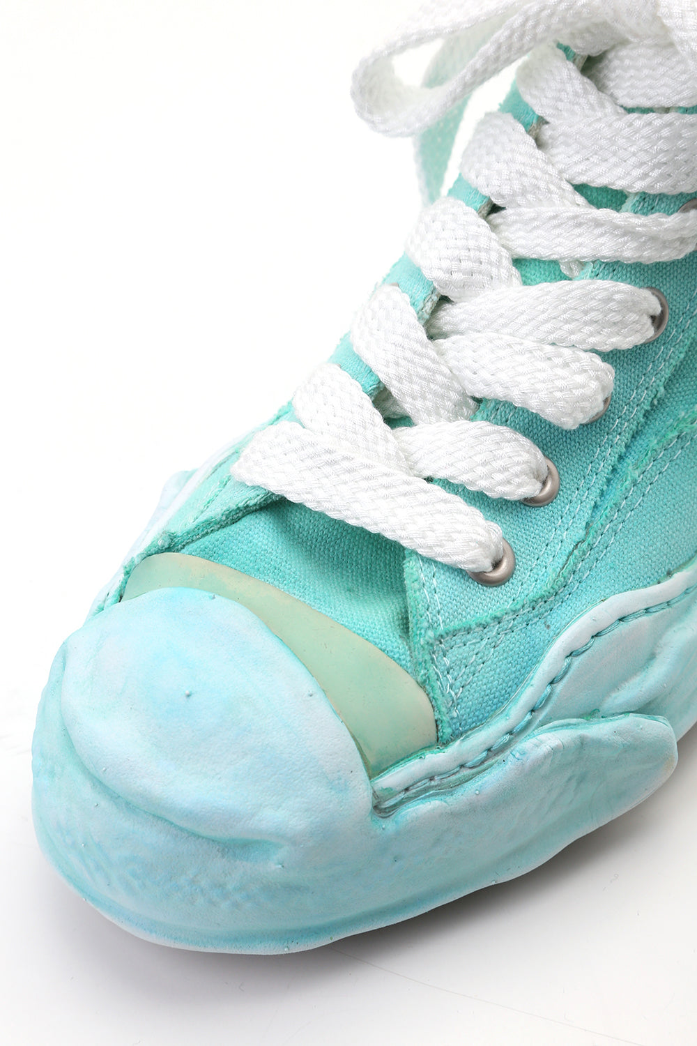 オリジナルソール トゥカップ スニーカー ハイカット オーバーダイ Emerald