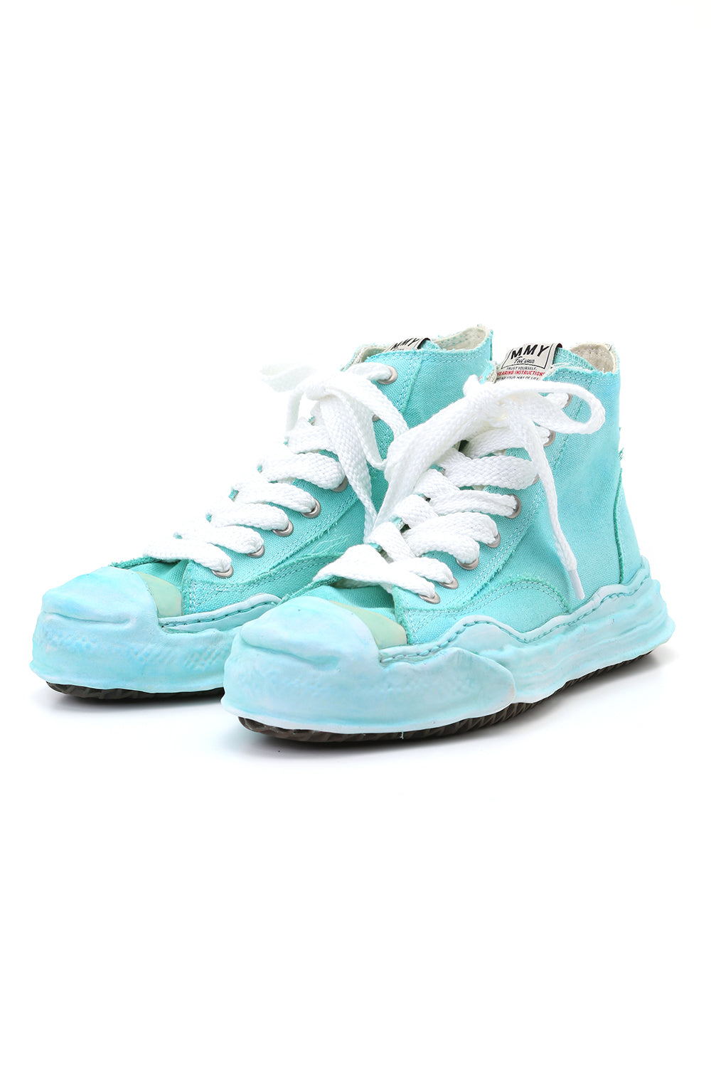 オリジナルソール トゥカップ スニーカー ハイカット オーバーダイ Emerald