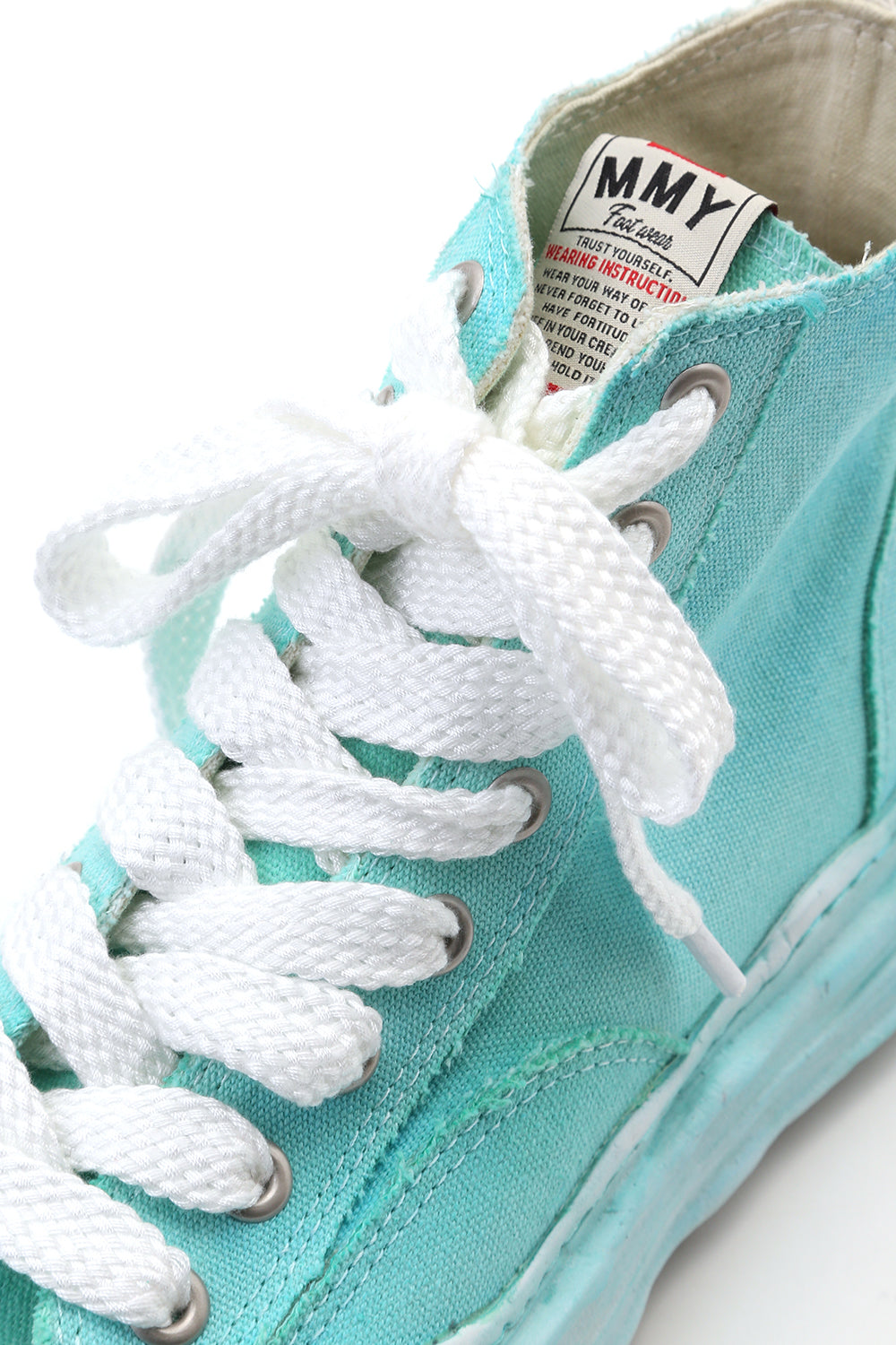 オリジナルソール トゥカップ スニーカー ハイカット オーバーダイ Emerald