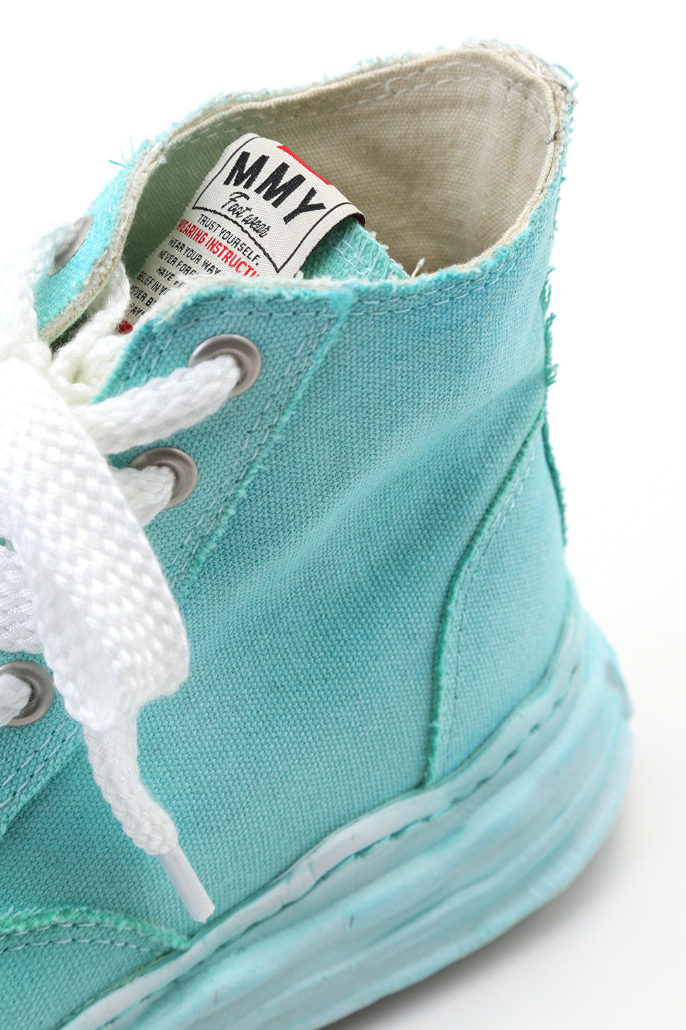 オリジナルソール トゥカップ スニーカー ハイカット オーバーダイ Emerald