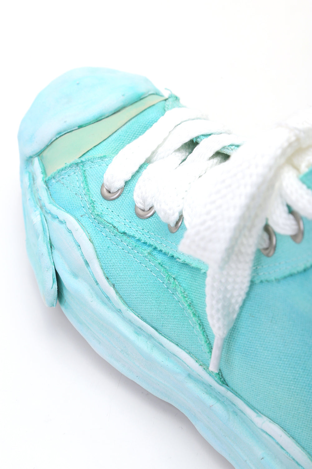 オリジナルソール トゥカップ スニーカー ハイカット オーバーダイ Emerald