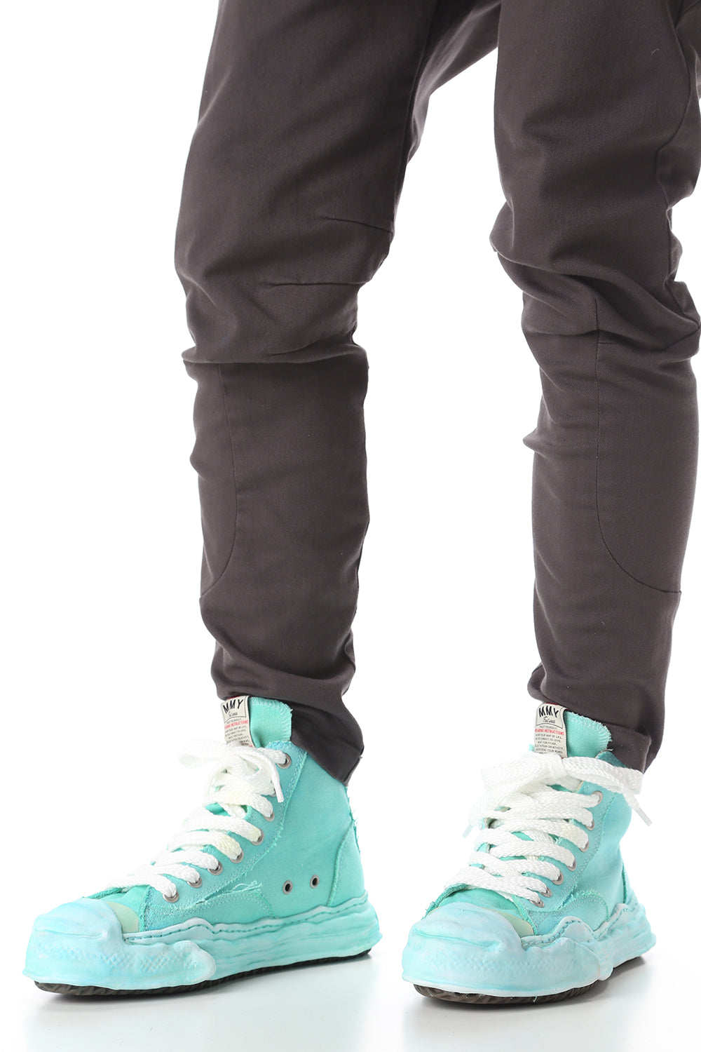 オリジナルソール トゥカップ スニーカー ハイカット オーバーダイ Emerald