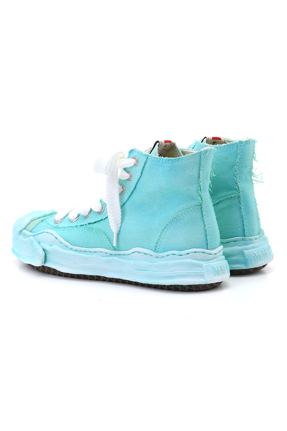 オリジナルソール トゥカップ スニーカー ハイカット オーバーダイ Emerald