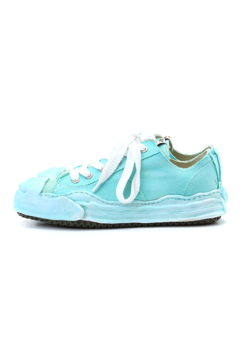 Original sole Toe cap sneaker LOW over dyed Emerald