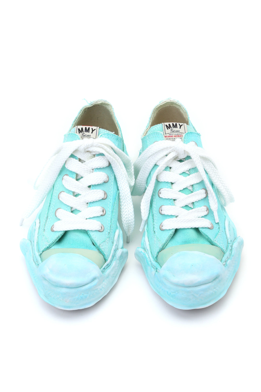 Original sole Toe cap sneaker LOW over dyed Emerald